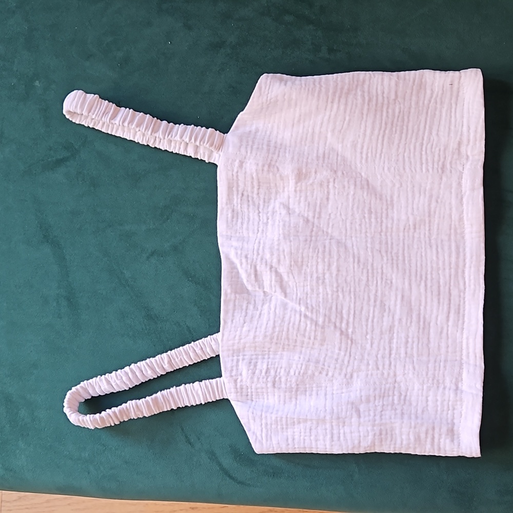 Z Supply gauze White Cami Cropped Tank Medium